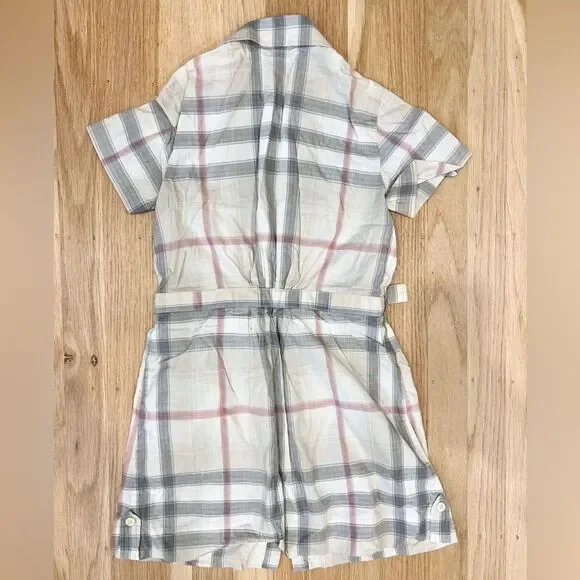 Burberry Children's Bundle Check Cotton Shirt Dress and Shorts Girls Size 8 - Picture 5 of 8